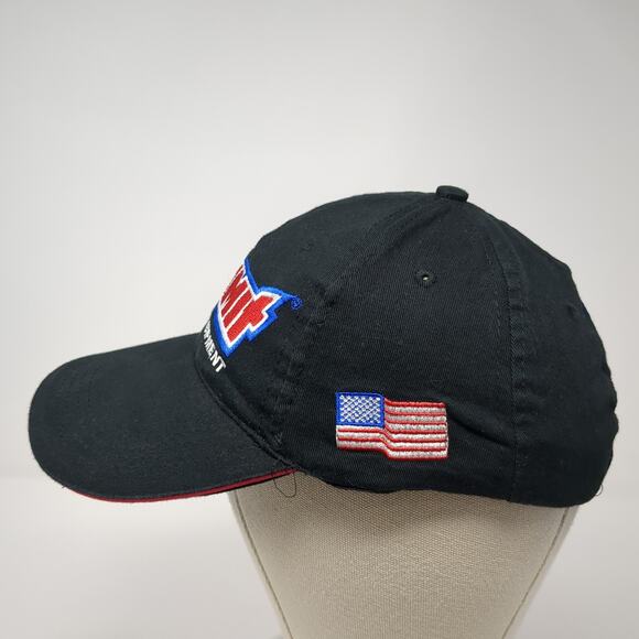 Summit Racing Equipment Strapback Baseball Cap Black One Size Embroidered - Picture 3 of 10